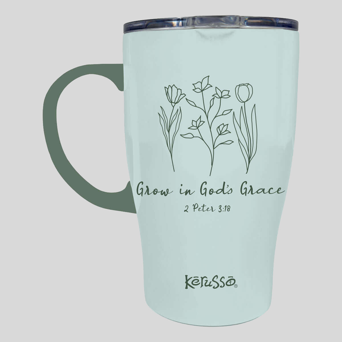 Kerusso 15 oz Stainless Steel Mug With Handle Grow In Grace Main image