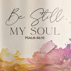 Kerusso 30 oz Stainless Steel Mug With Straw Be Still My Soul