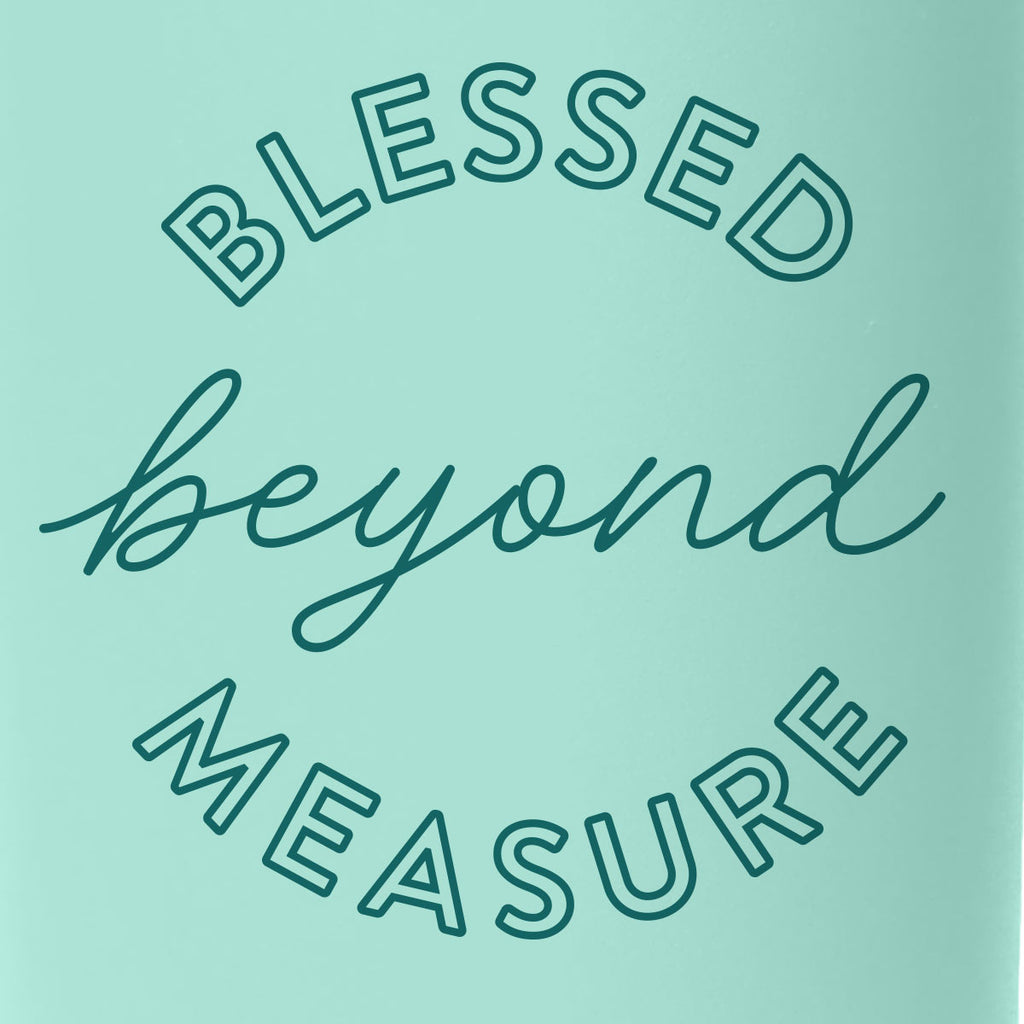 Kerusso 24 oz Stainless Steel Bottle Blessed Beyond Measure
