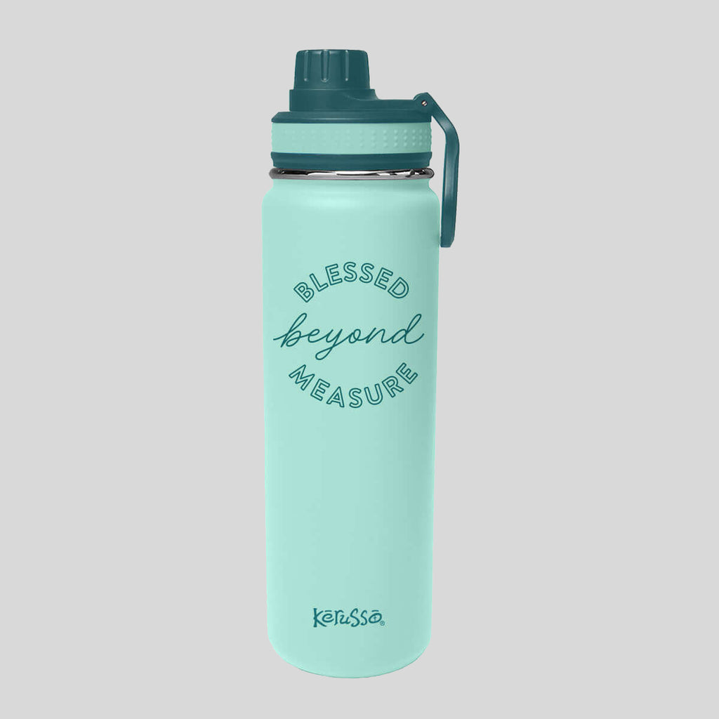 Kerusso 24 oz Stainless Steel Bottle Blessed Beyond Measure