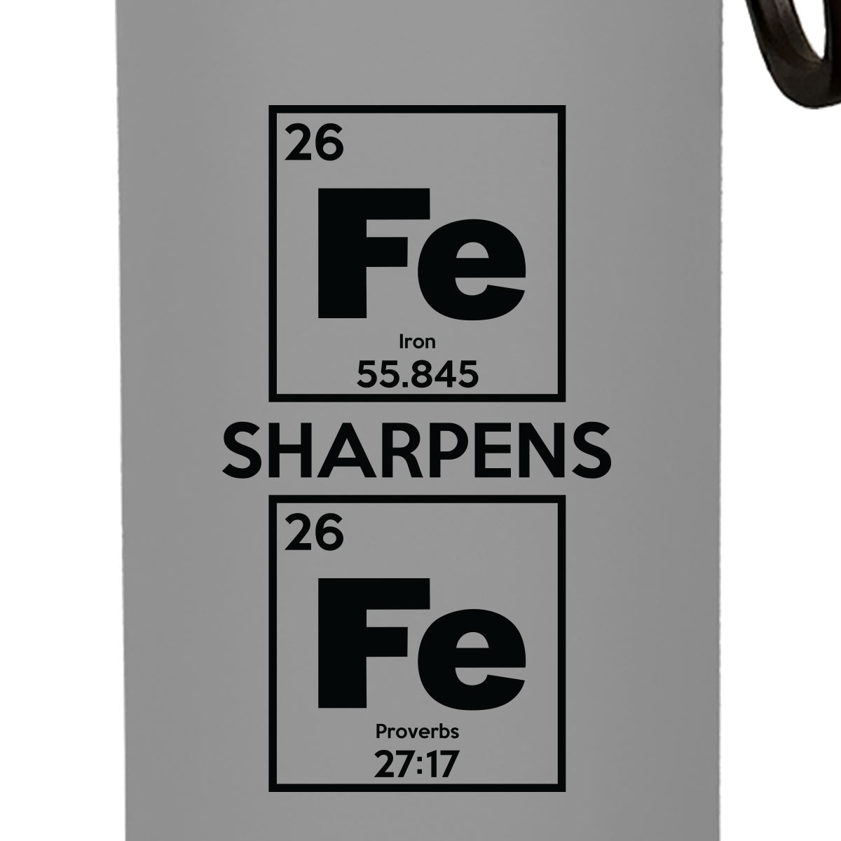 Kerusso 24 oz Stainless Steel Bottle Iron Sharpens Iron