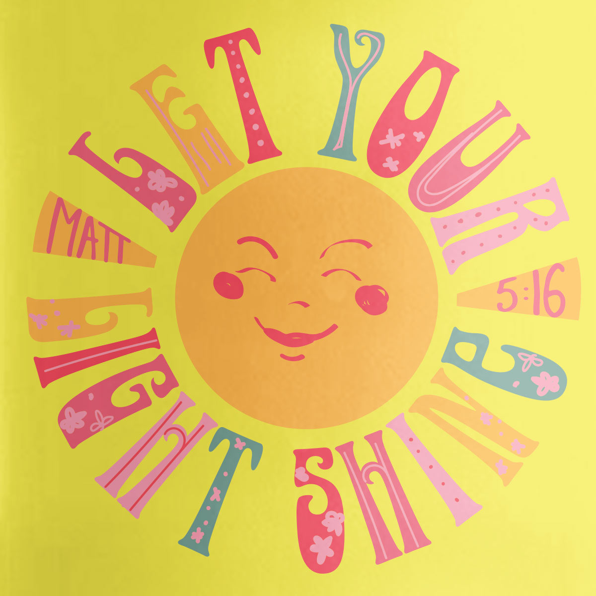 Kerusso 12 oz Sport Bottle Let Your Light Shine