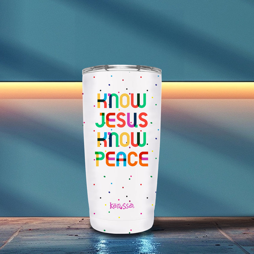 Kerusso 20 oz Stainless Steel Tumbler Know Jesus