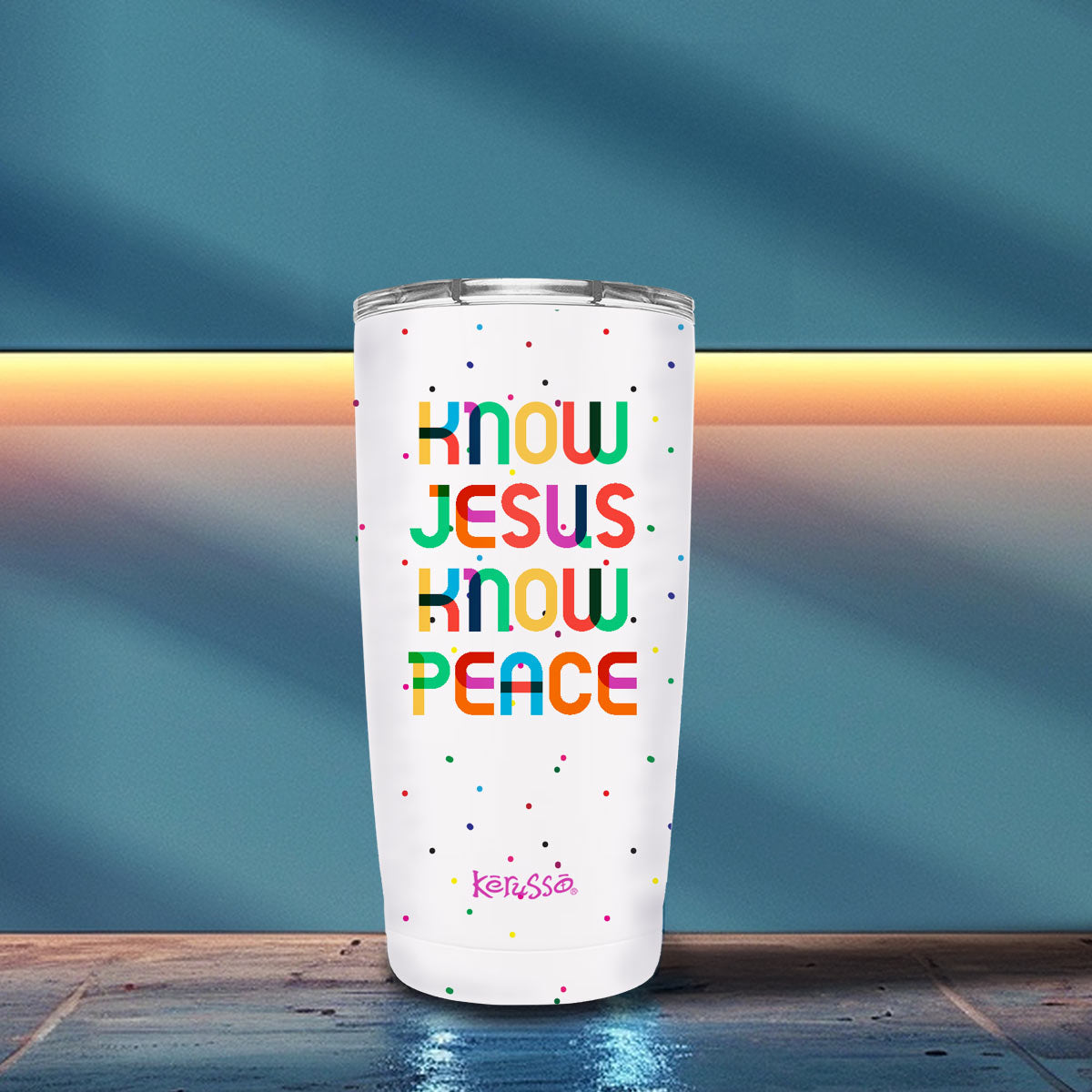 Kerusso 20 oz Stainless Steel Tumbler Know Jesus
