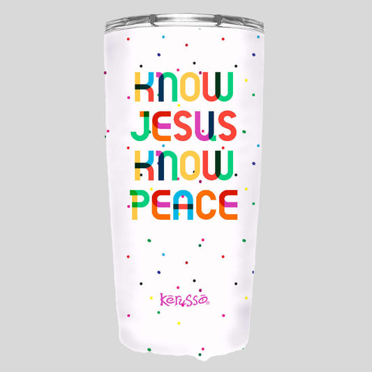 Kerusso 20 oz Stainless Steel Tumbler Know Jesus