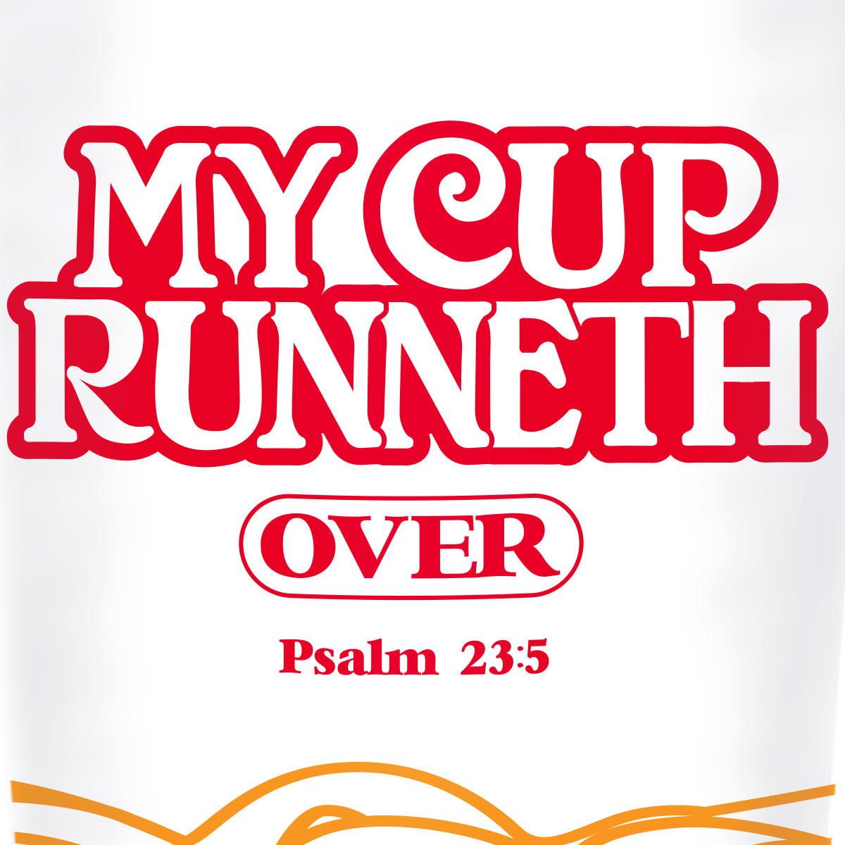 Kerusso 20 oz Stainless Steel Tumbler Cup Runneth Over