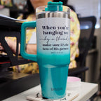 Kerusso 30 oz Stainless Steel Mug With Straw Hemmed