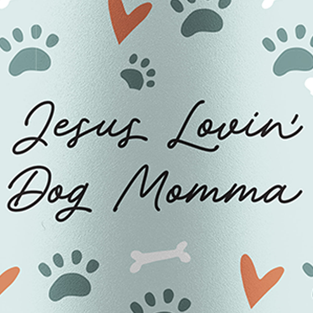 Kerusso 40 oz Stainless Steel Mug With Straw Dog Momma