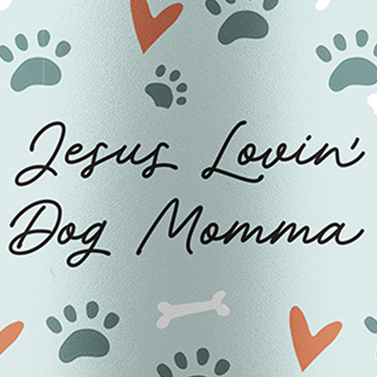 Kerusso 40 oz Stainless Steel Mug With Straw Dog Momma