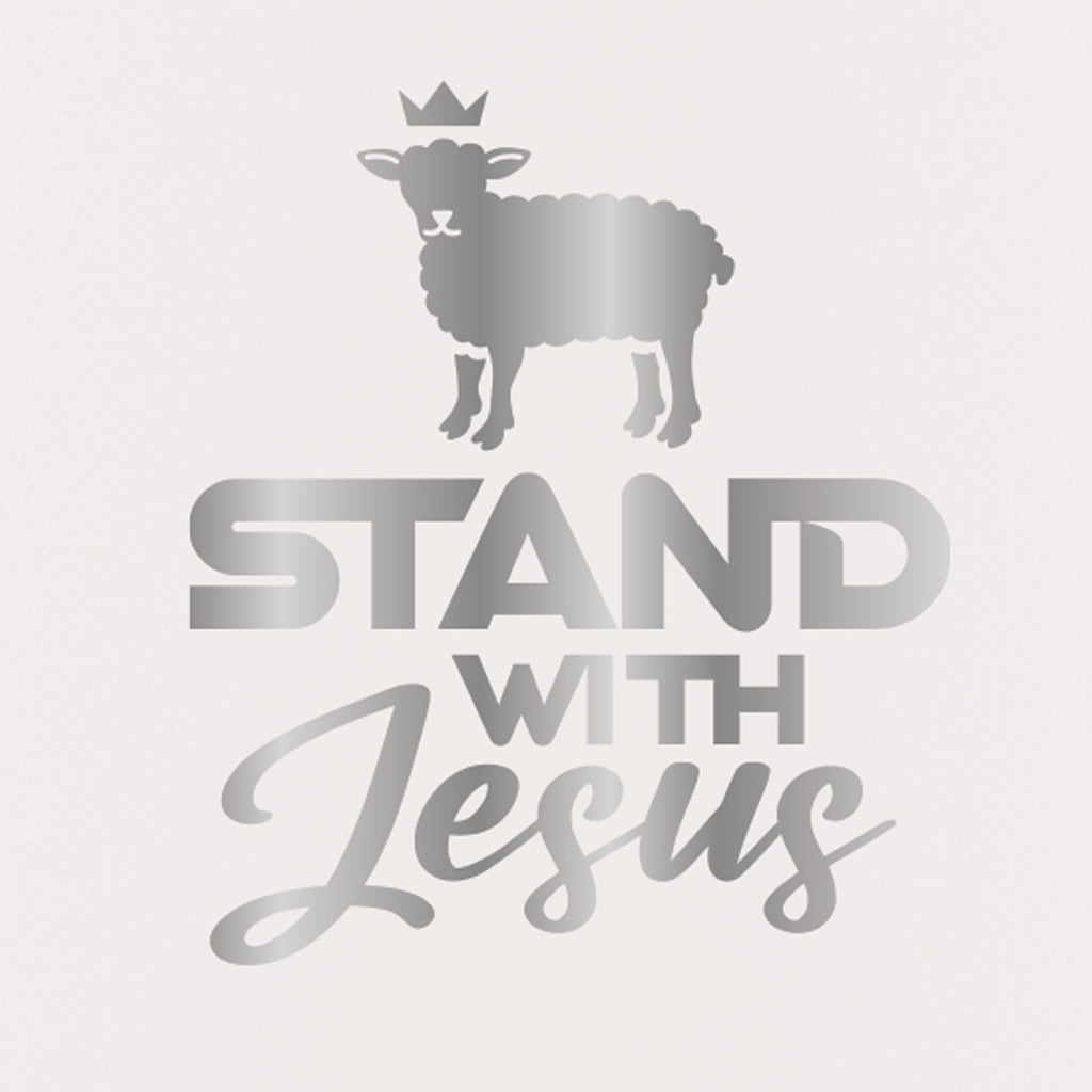 Kerusso 40 oz Stainless Steel Mug With Straw Stand With Jesus