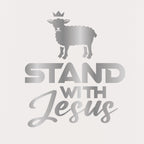 Kerusso 40 oz Stainless Steel Mug With Straw Stand With Jesus