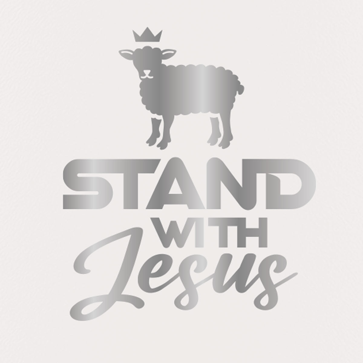 Kerusso 40 oz Stainless Steel Mug With Straw Stand With Jesus