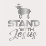 Kerusso 40 oz Stainless Steel Mug With Straw Stand With Jesus