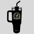 Kerusso 40 oz Stainless Steel Mug With Straw Freedom Is Found