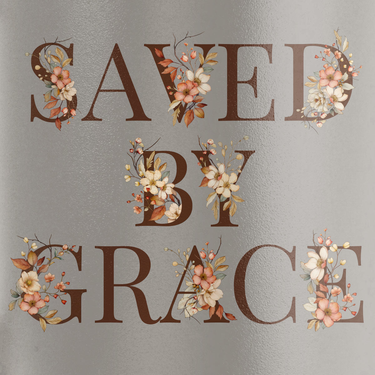 Kerusso 30 oz Stainless Steel Mug With Straw Saved By Grace