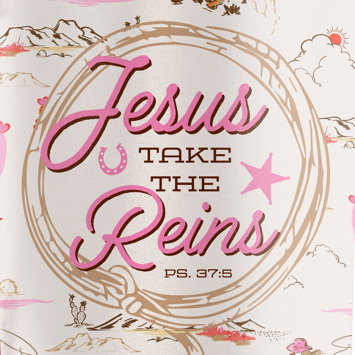 Kerusso 30 oz Stainless Steel Mug With Straw Take The Reins Secondary image