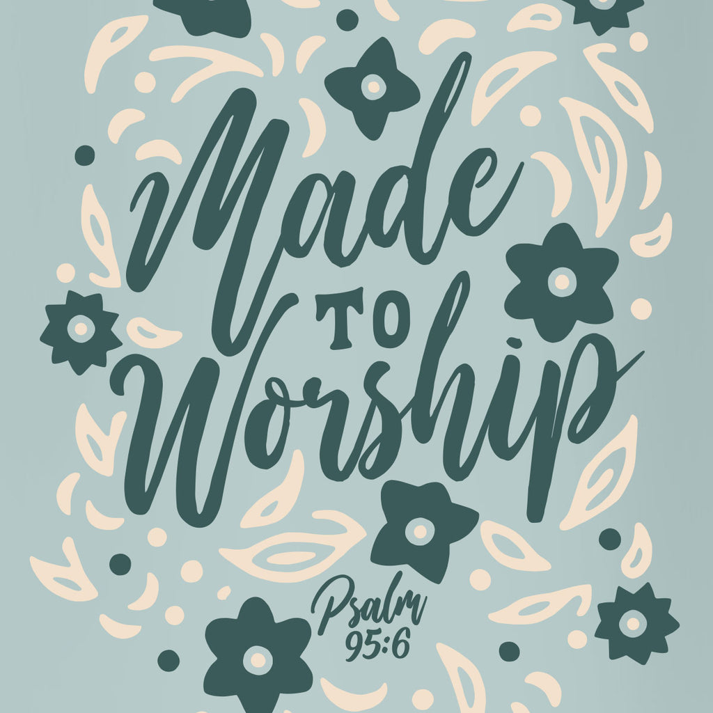 Kerusso 22 oz Stainless Steel Mug With Handle Made To Worship