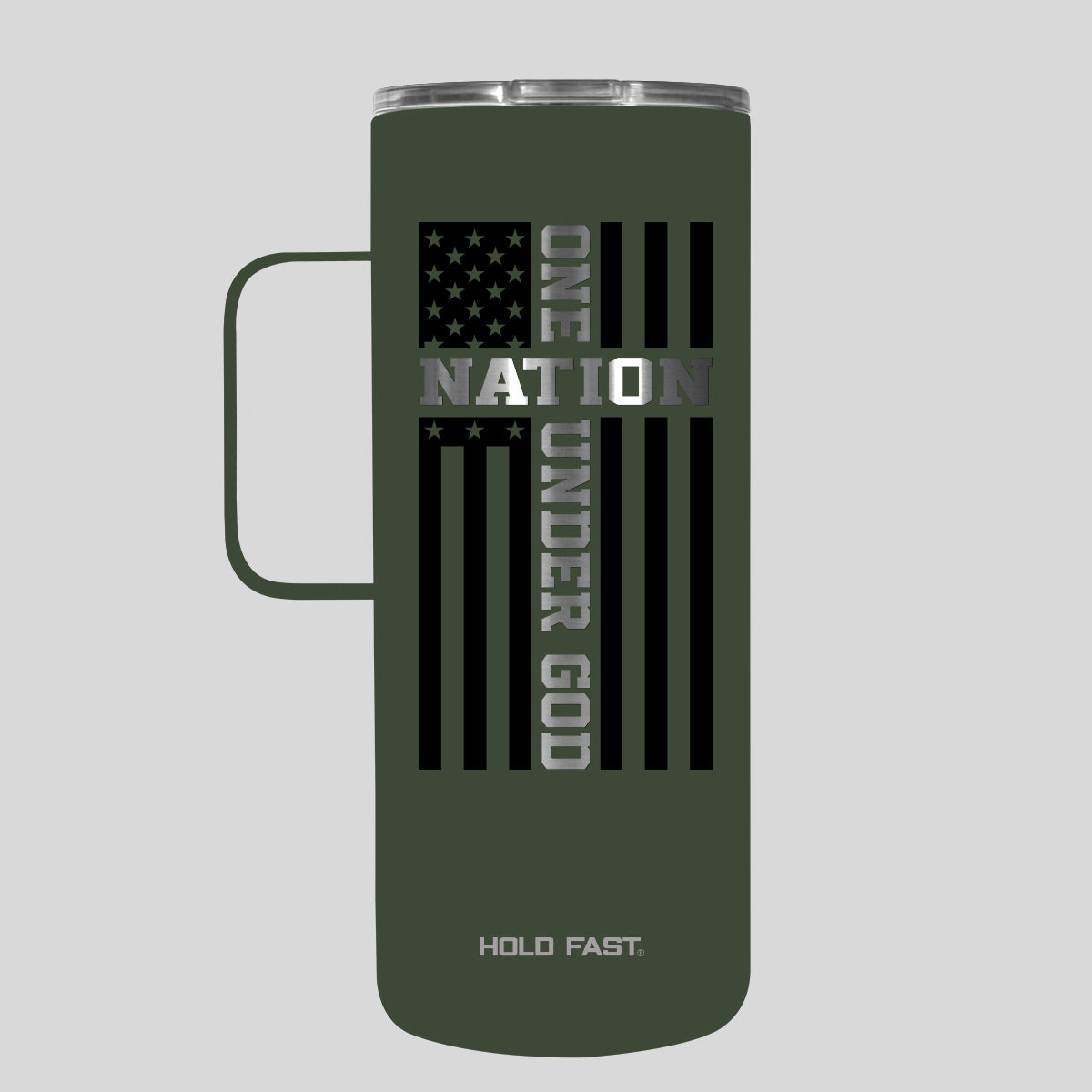 HOLD FAST 22 oz Stainless Steel Mug With Handle One Nation Main image