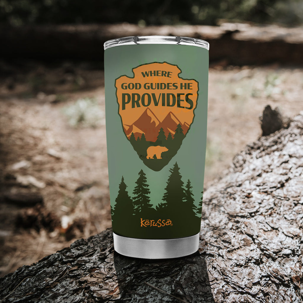 Kerusso 20 oz Stainless Steel Tumbler God Guides