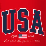 HOLD FAST 40 oz Stainless Steel Mug With Straw USA Red