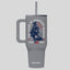HOLD FAST 40 oz Stainless Steel Mug With Straw Colonial Soldier