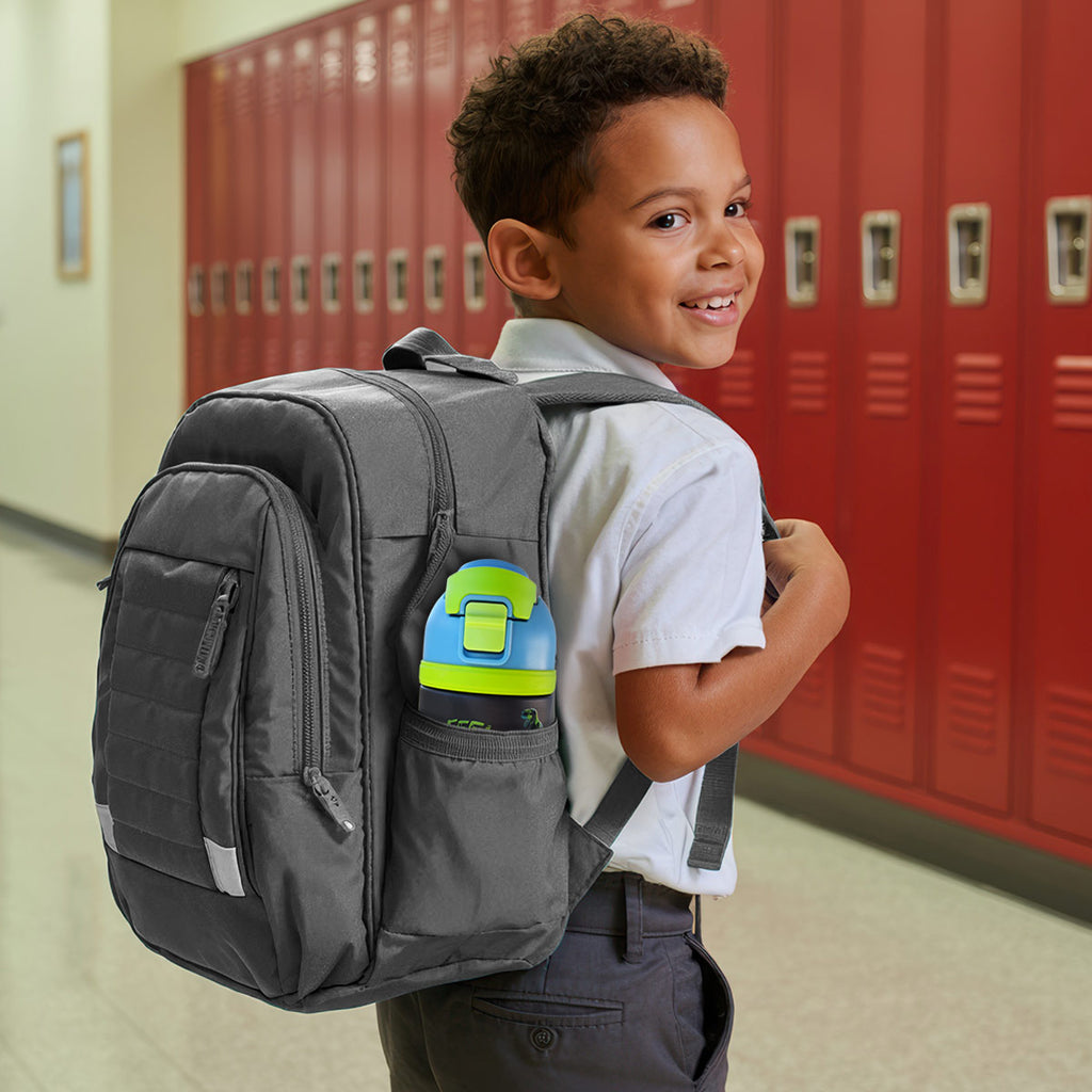 Kerusso 16 oz Stainless Steel Sport Bottle Dino