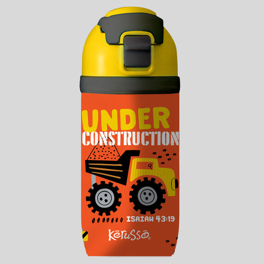 Kerusso 16 oz Stainless Steel Sport Bottle Under Construction