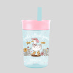 Kerusso 15 oz Silicone Straw Cup Goose & Lamb (2 Pack)