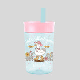 Kerusso 15 oz Silicone Straw Cup Goose & Lamb (2 Pack)