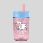 Kerusso 15 oz Silicone Straw Cup Goose & Lamb (2 Pack)