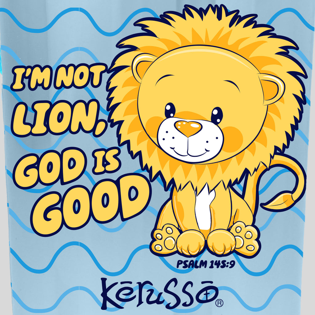 Kerusso 15 oz Silicone Straw Cup Raccoon & Lion (2 Pack)