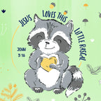 Kerusso 15 oz Silicone Straw Cup Raccoon & Lion (2 Pack)