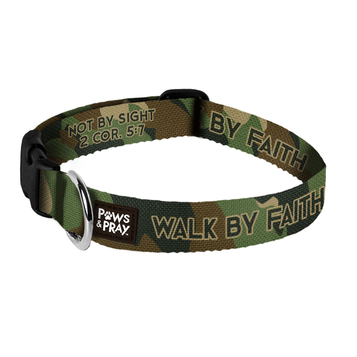 Paws & Pray Pet Collar We Walk By Faith