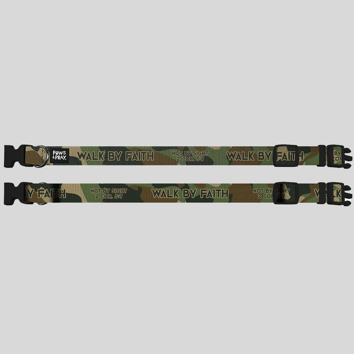 Paws & Pray Pet Collar We Walk By Faith