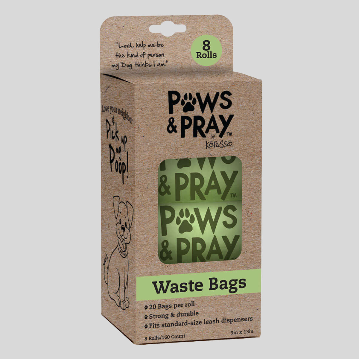 Paws & Pray Pet Waste Bag 8 Pack Refill Main image