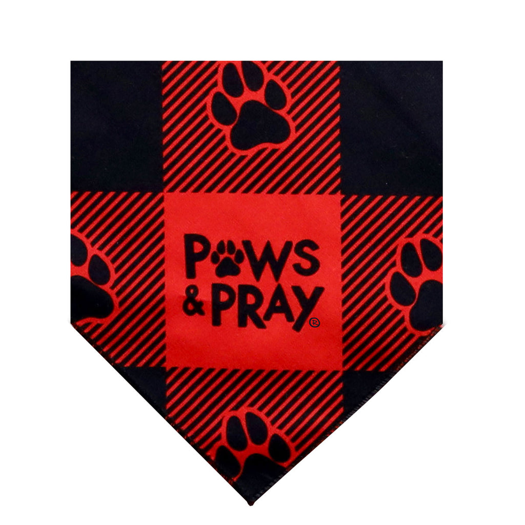 Paws & Pray Be Strong And Courageous Pet Bandana
