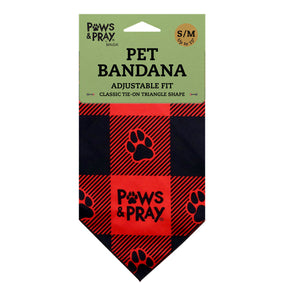 Paws & Pray Be Strong And Courageous Pet Bandana
