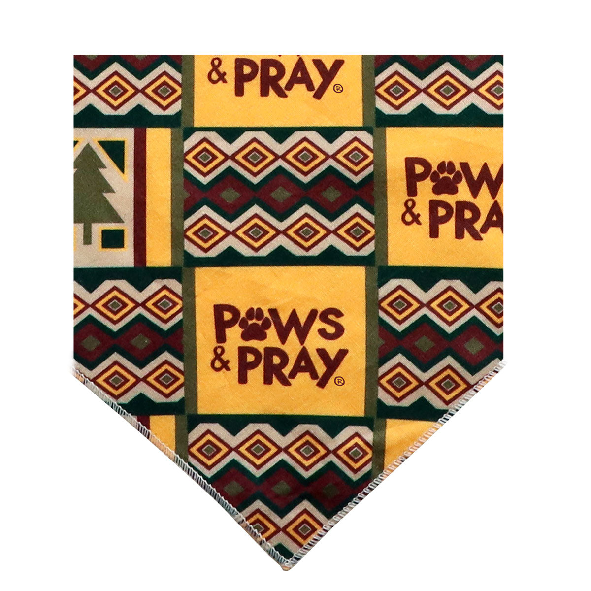 Paws & Pray Trees Pet Bandana Secondary image