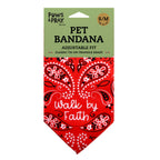 Paws & Pray Walk By Faith Pet Bandana