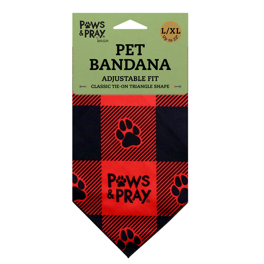 Paws & Pray Be Strong And Courageous Pet Bandana