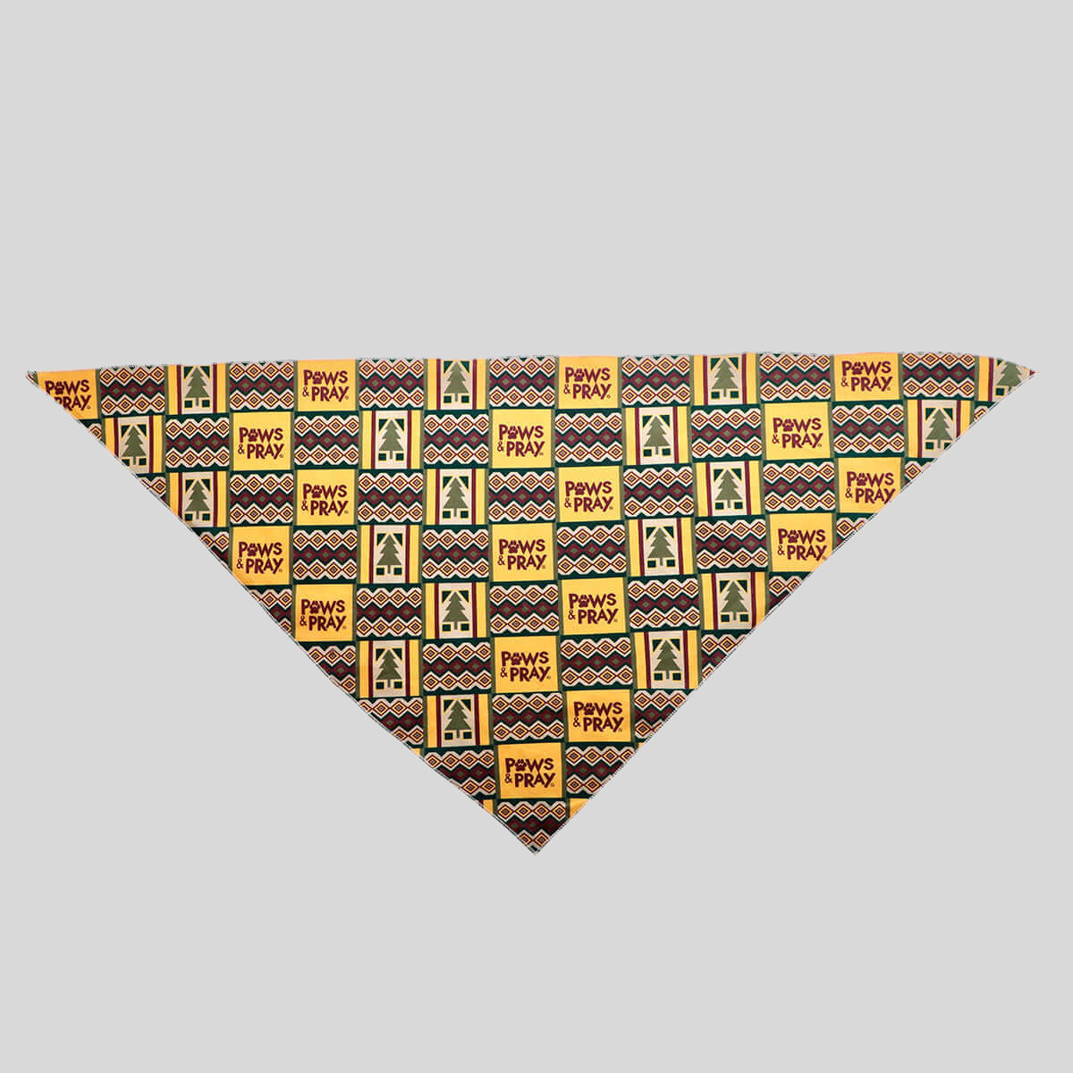 Paws & Pray Trees Pet Bandana Main image