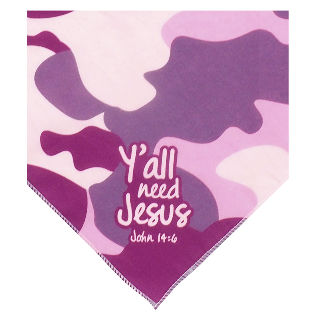 Paws & Pray Y'all Need Jesus Pet Bandana Secondary image