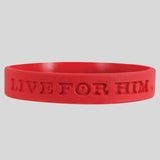 Kerusso Live For Him Rubber Wristband
