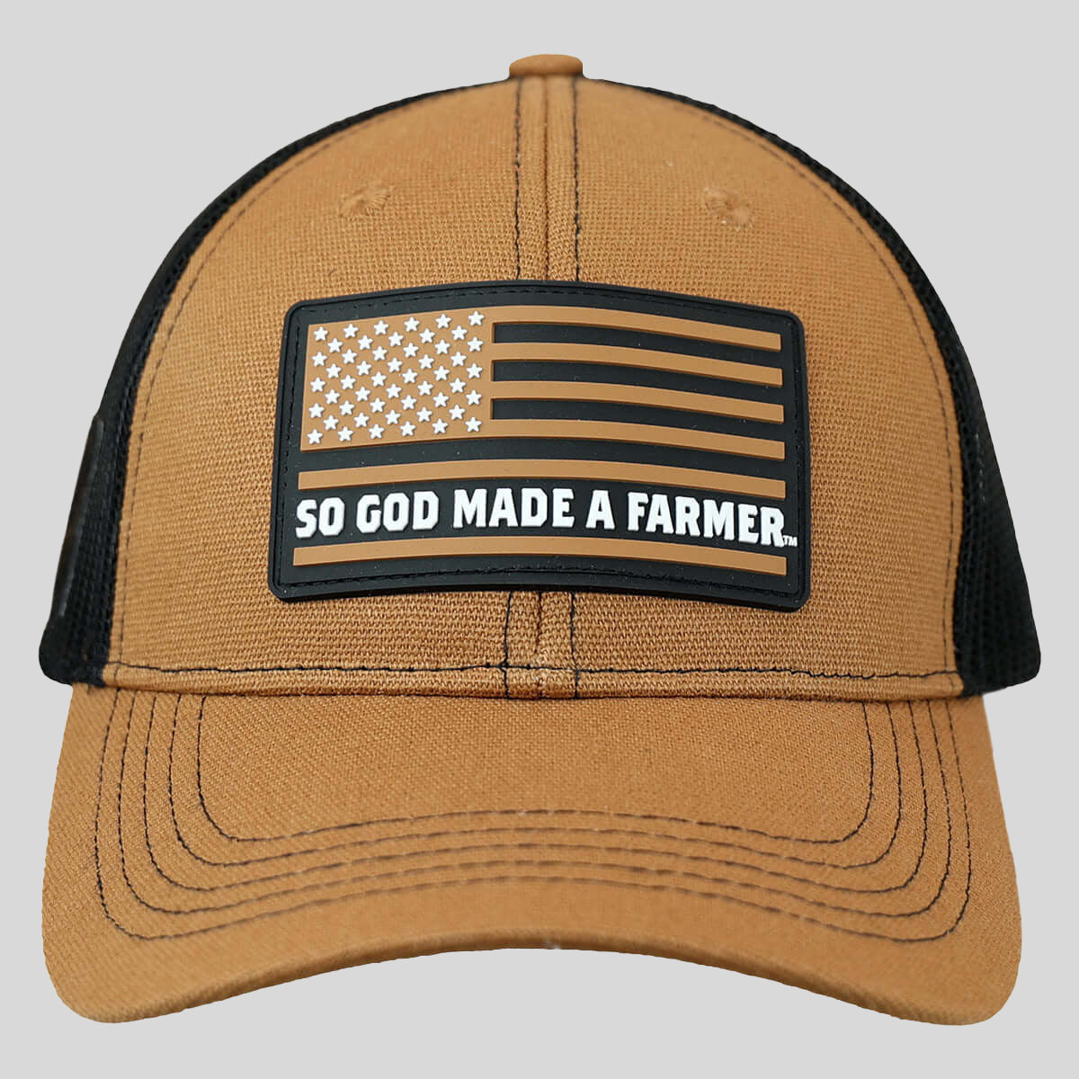 So God Made A Farmer Mens Cap Farmer Flag