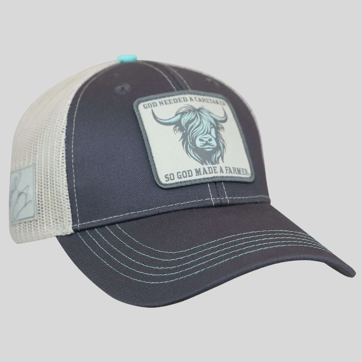 So God Made A Farmer Womens Cap Highland Cow Main image