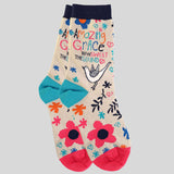 Bless My Sole Socks Amazing Grace Bird