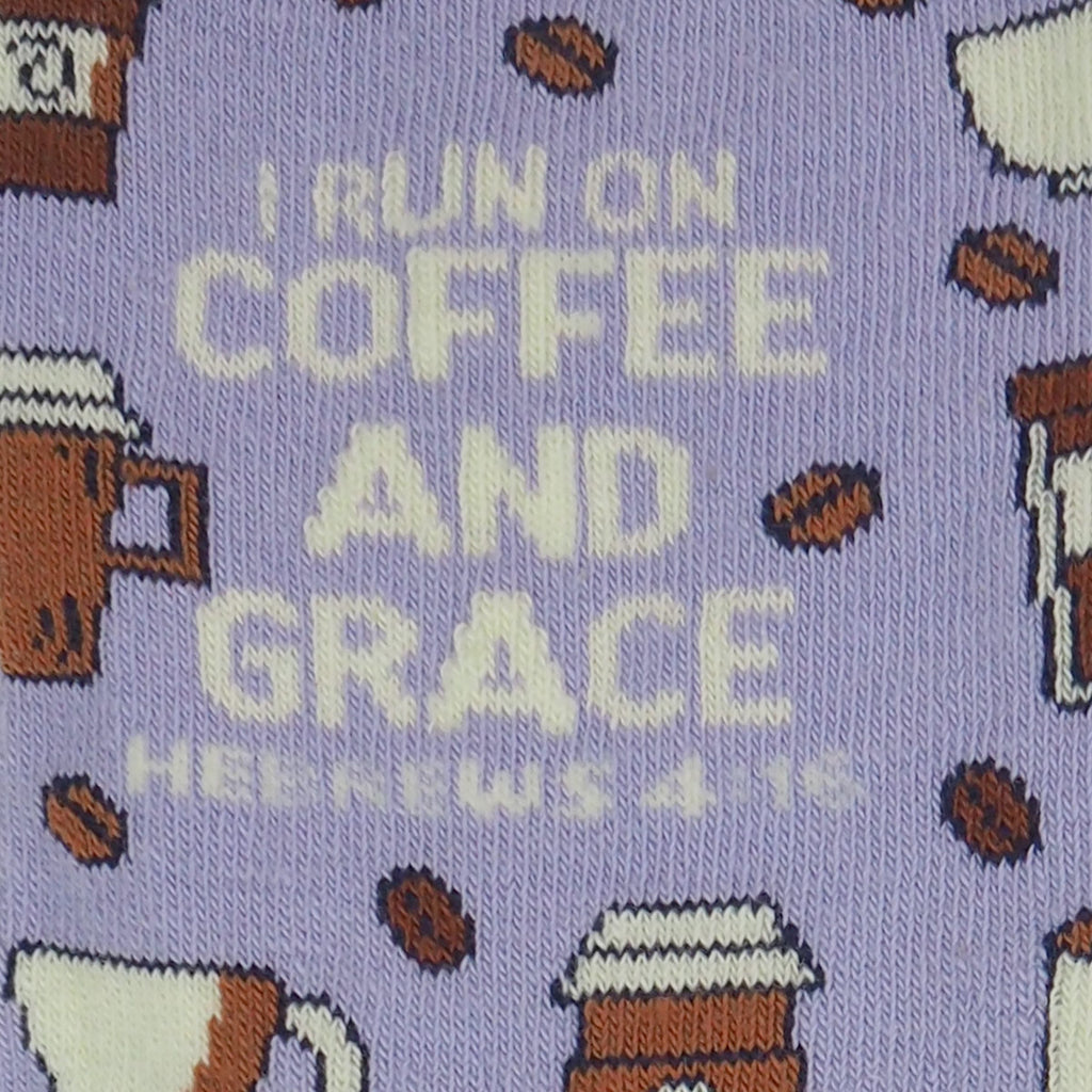 Kerusso Crew Socks Coffee And Grace