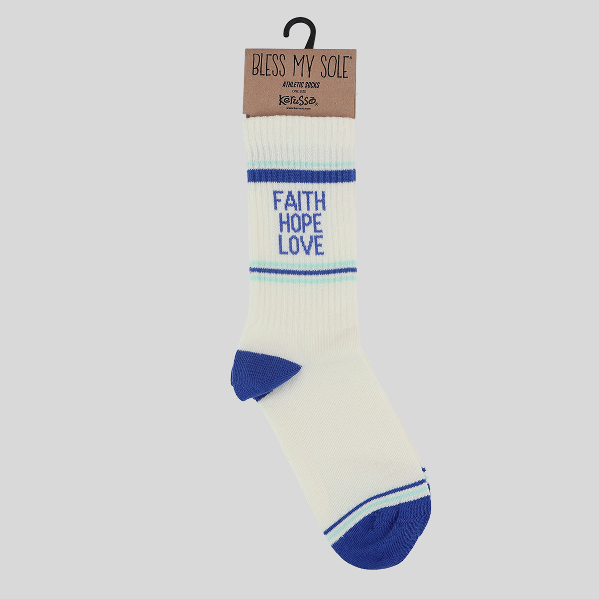 Kerusso Athletic Socks Faith Hope Love