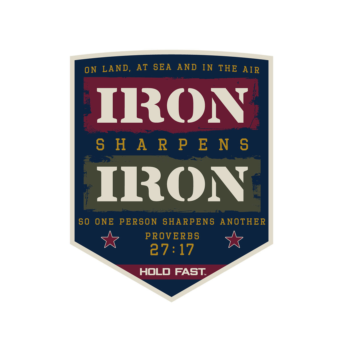 Kerusso Iron Sharpens Iron Sticker