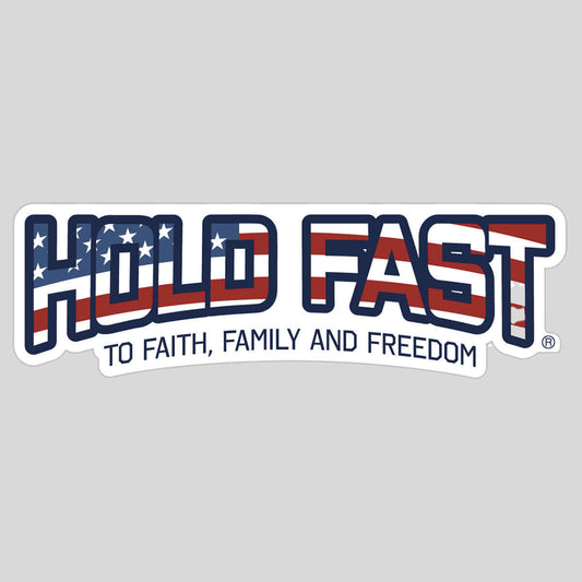 HOLD FAST Flag Fill Sticker